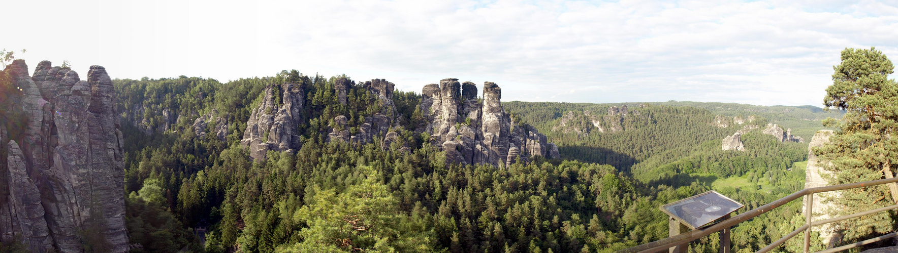 Ein Blick von der Basteibrücke