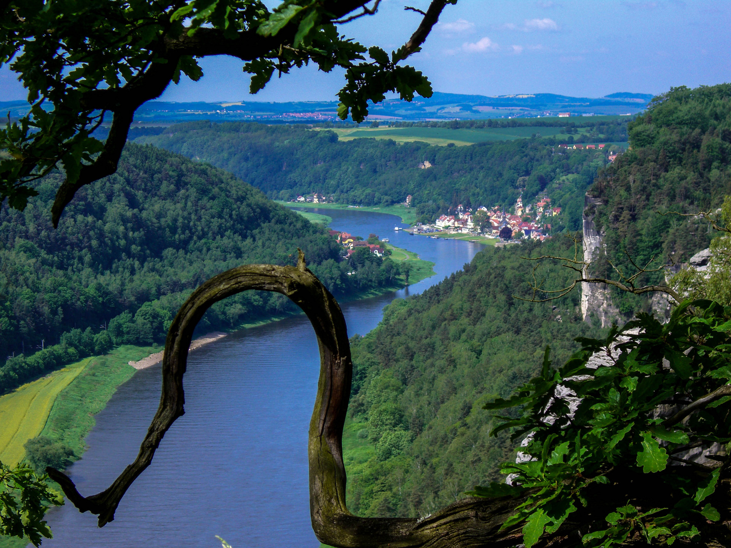 Ein Blick von der Basteibrücke