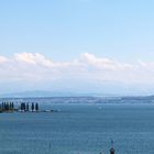 ein Blick von der Birnau auf den Bodensee