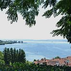 Ein Blick von der Birnau auf den Bodensee