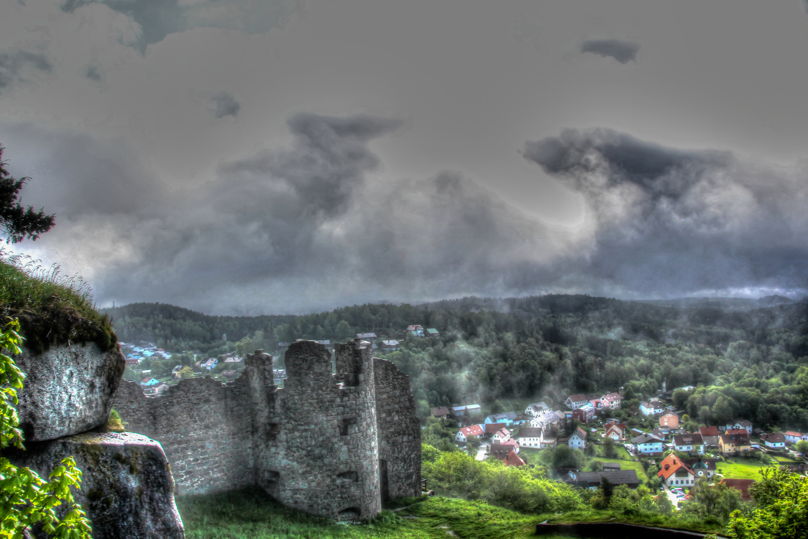 Ein Blick von der Burg Flossenbürg