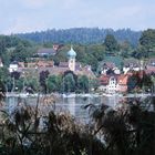 ein Blick von der Insel Reichenau hinüber nach Allensbach