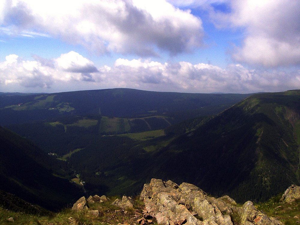 Ein Blick von der Schneekoppe