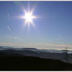 Ein Blick von der Schwarzwaldhochstrasse an einem sonnigen Dezembertag ...