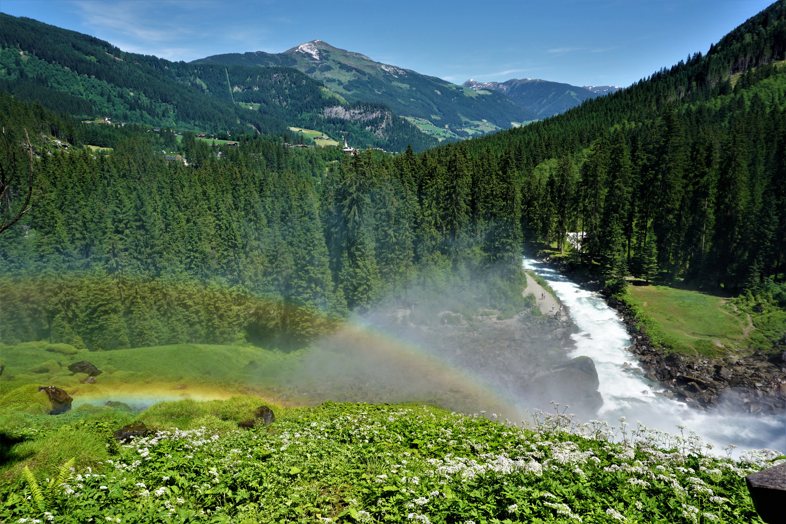 ein Blick von einer etwas höheren Aussichtsplattform