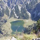 Ein Blick von Rubihorn auf den Gaisalpsee