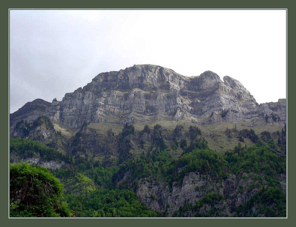 Ein Blick von Walenstadt nach oben