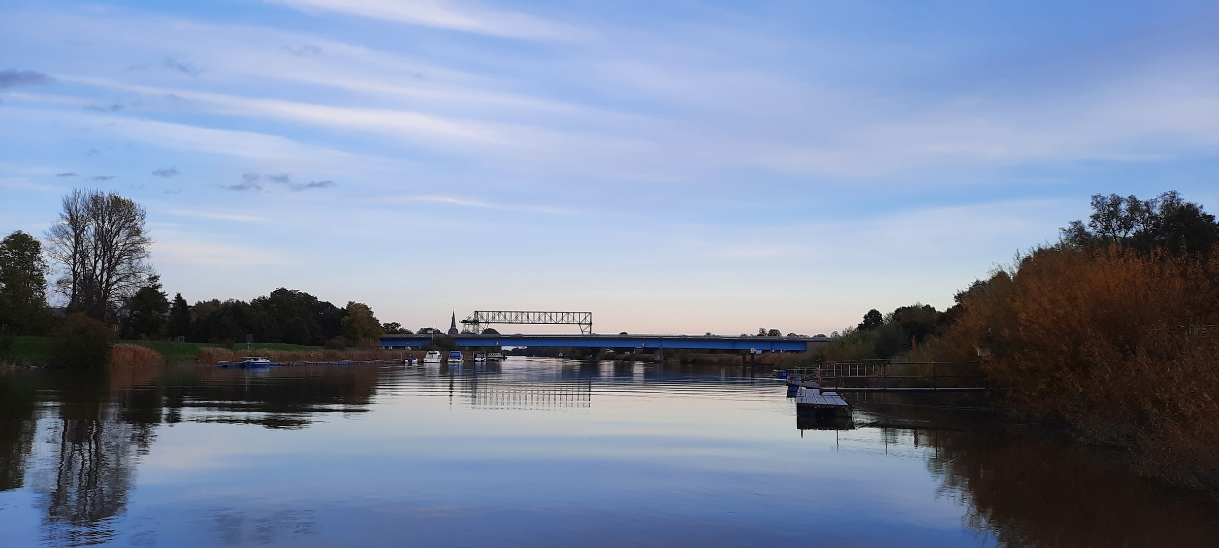 ein Blick zur Ostebrücke ...