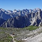 Ein Blick zurück auf dem Weg zu den drei Zinnen...am 27.06. 2017