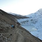 Ein Blick zurück auf dem Weg zum Larke Pass.