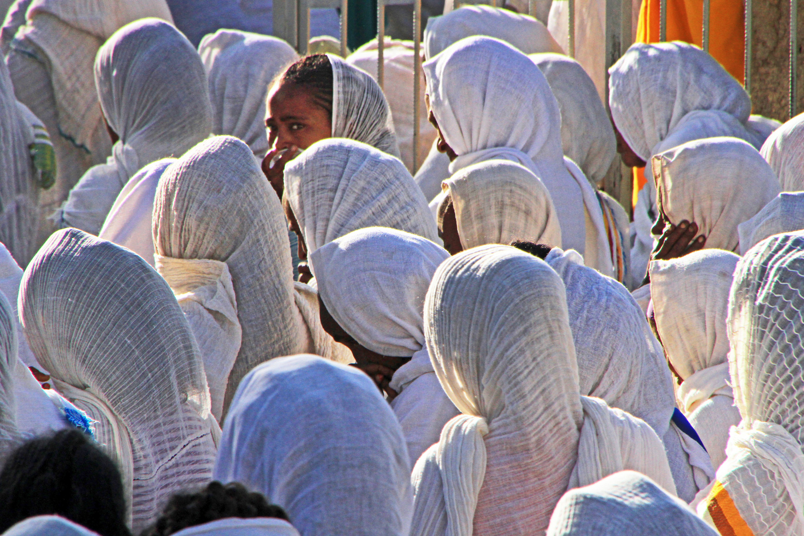 Ein Blick zurück, Gondar, Äthiopien