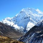 Ein Blick zurück nordwestlich von Samdo im Manaslu-Gebiet