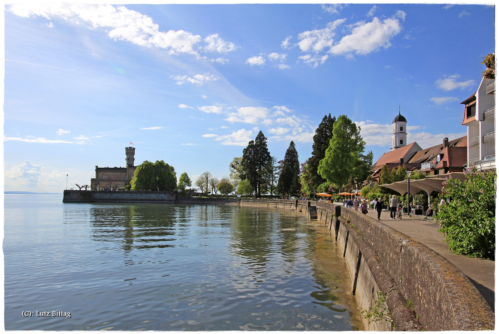 Ein Blick zurück zum Schloss