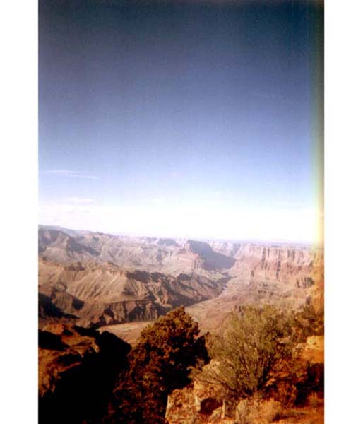 ein böser scan des grand canyon.