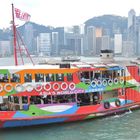 Ein Boot der Star Ferry in Hongkong