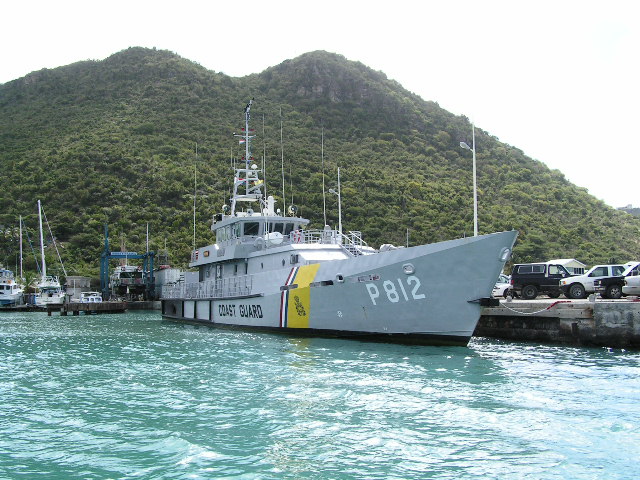 Ein Boot des St. Martin, Netherlands Antilles's, Coast Guards
