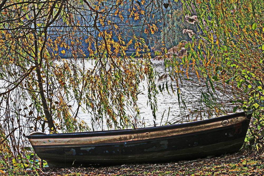 ein Boot geht in den Winterschlaf