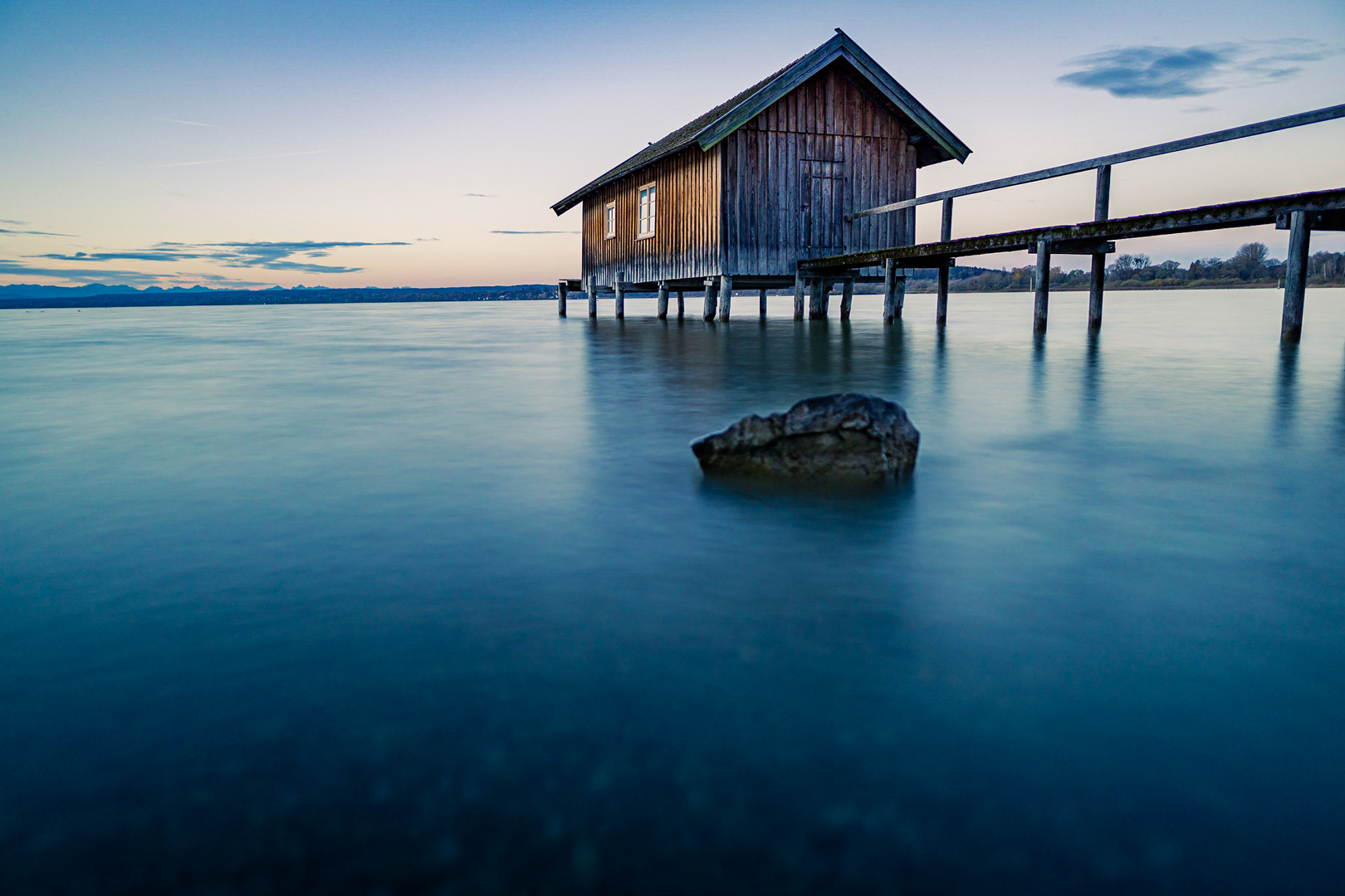 Ein Bootshaus am Ammersee