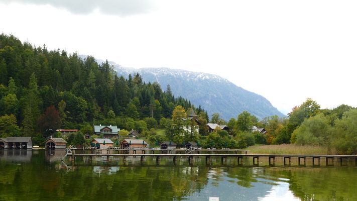 Ein Bootssteg am Altausseersee