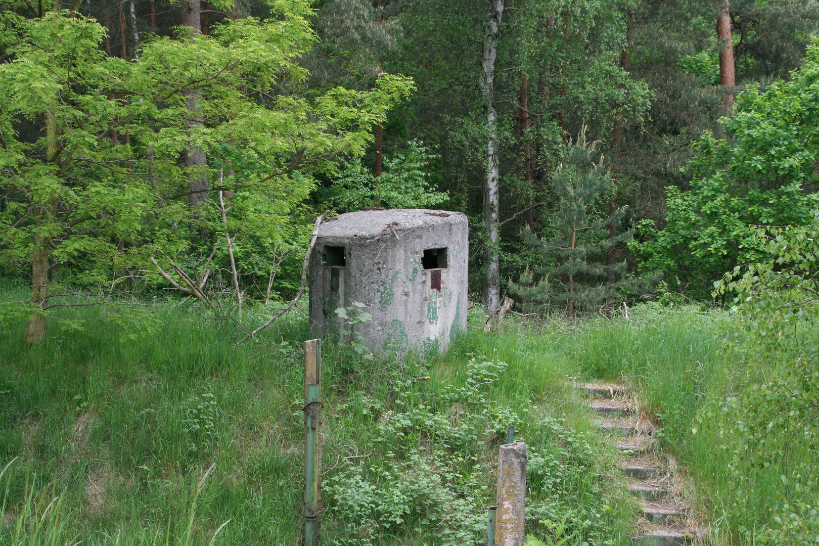 Ein Bunker steht im Walde .....