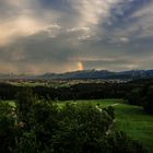 Ein bunter Fleck über den Wendelstein