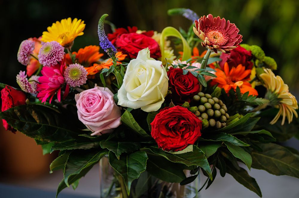 Ein bunter Strauß Foto & Bild flower, natur, blume Bilder auf