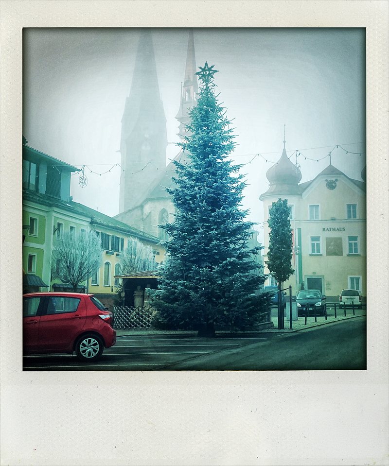 Ein Christbaum im Mühlviertel.