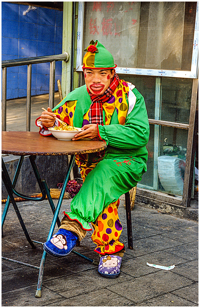 Ein Clown in Peking