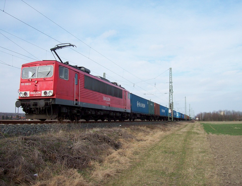 Ein Container im Rheintal