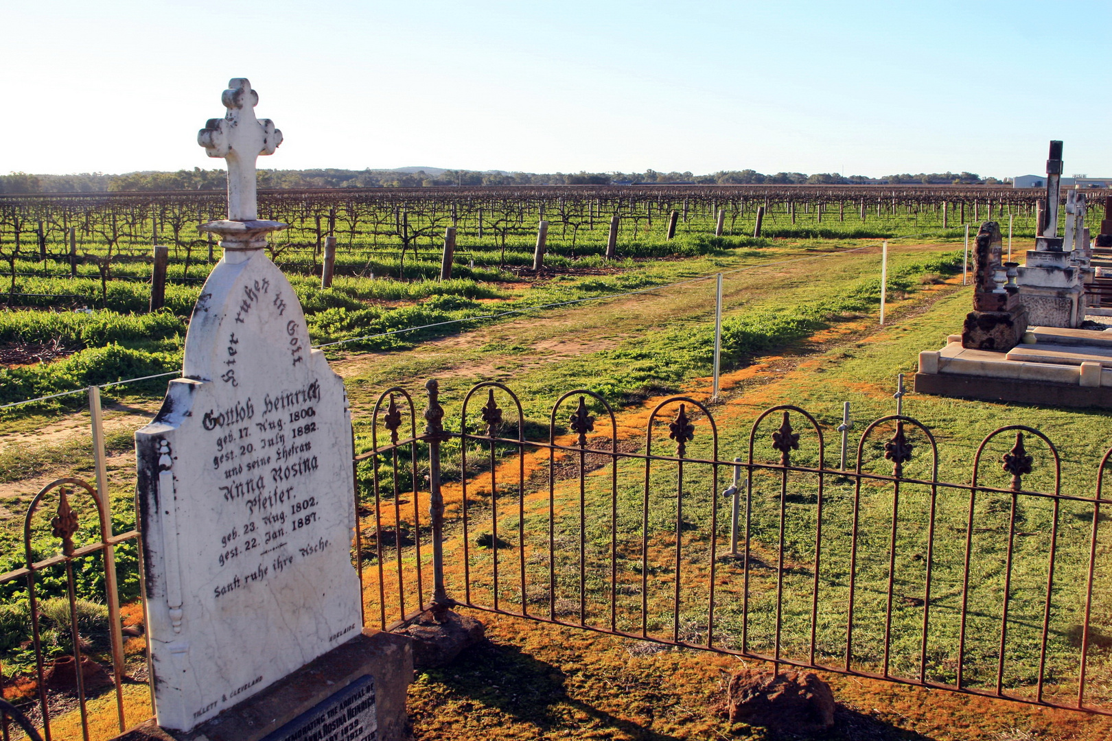 Ein deutscher Friedhof mitten im australischen Barossa Valley