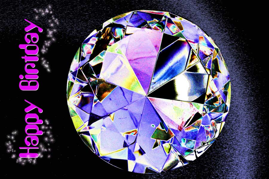 Ein Diamant für deinen Geburtstag! Foto & Bild karten und kalender