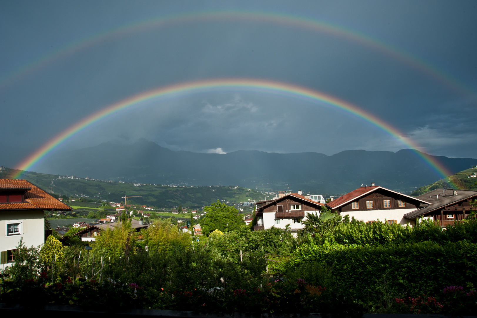 Ein doppelter Regenbogen