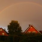 Ein doppelter Regenbogen in Münster