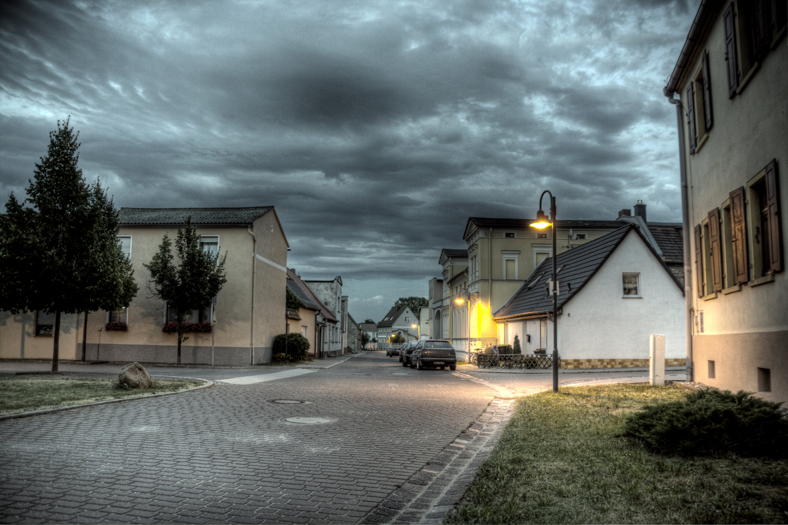 Ein Dorf geht schlafen