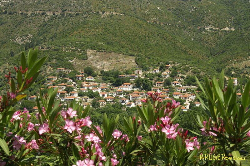 Ein Dorf in den Bergen von Thassos