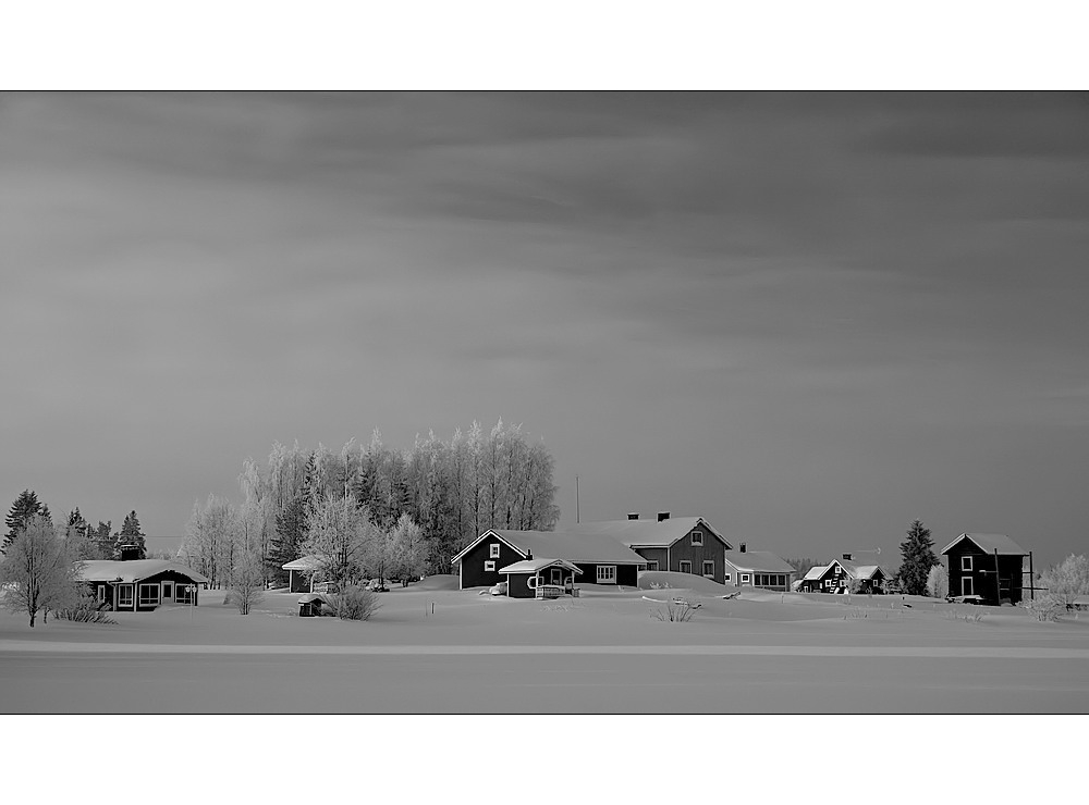 Ein Dorf in Lappland