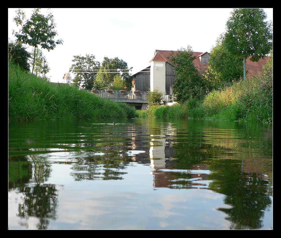 Ein Dorfbach in Baden-Württemberg