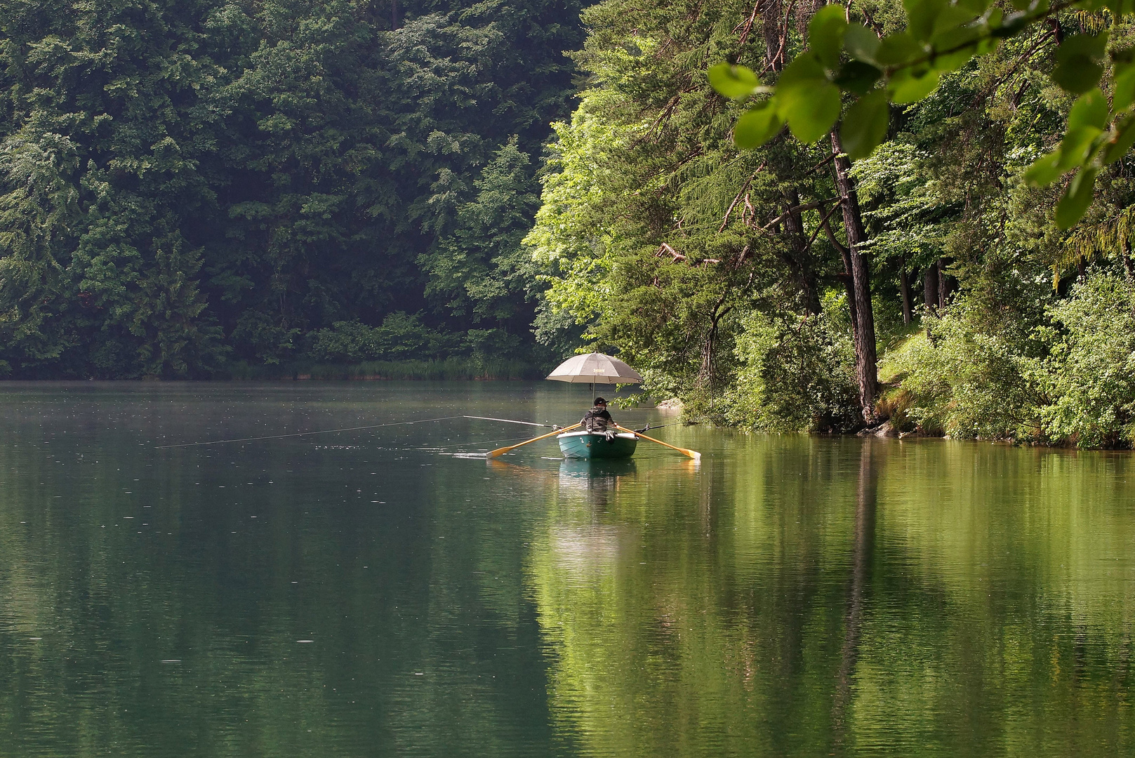 Ein echter Angler...