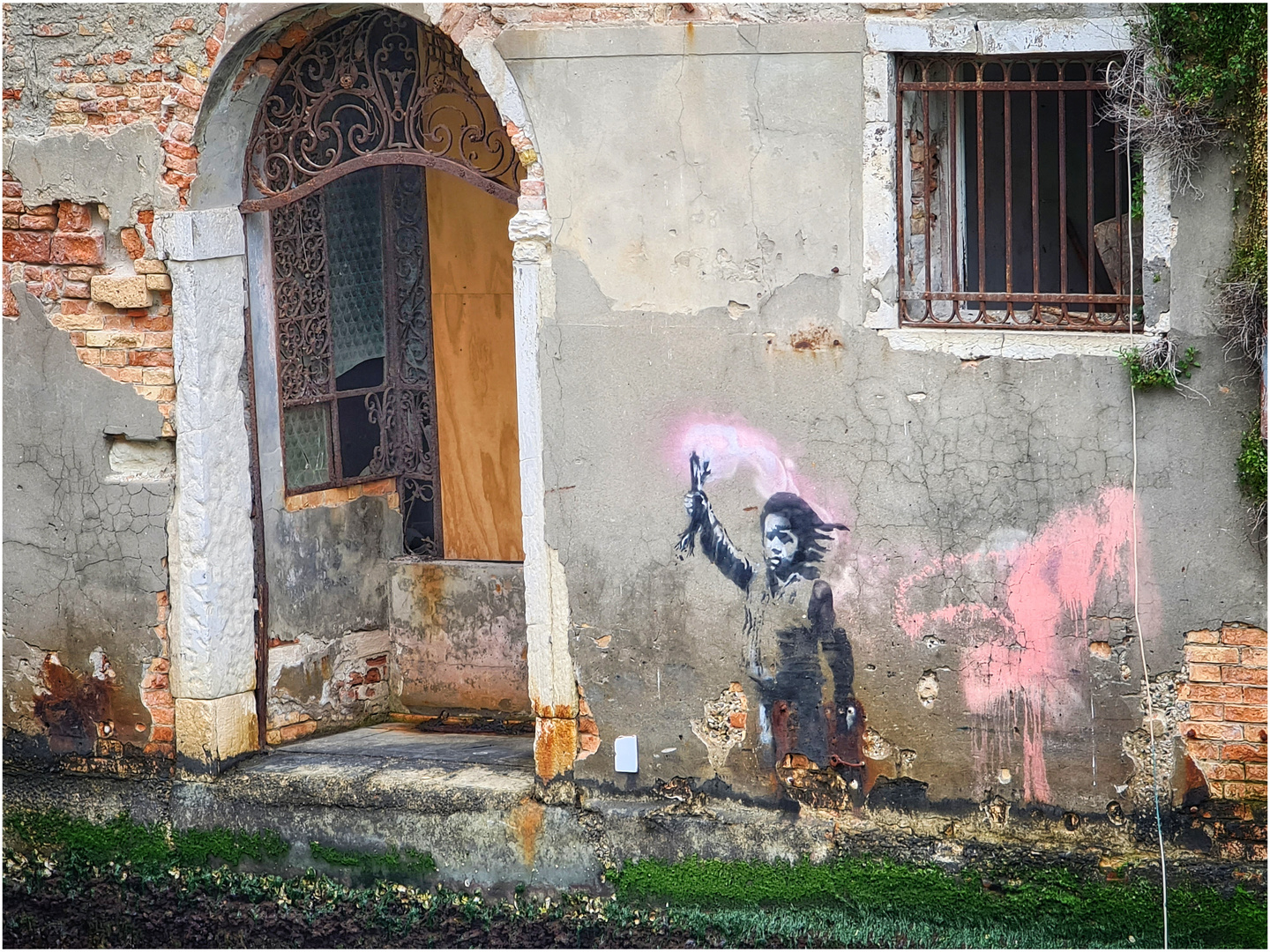 Ein echter Banksy in Venedig