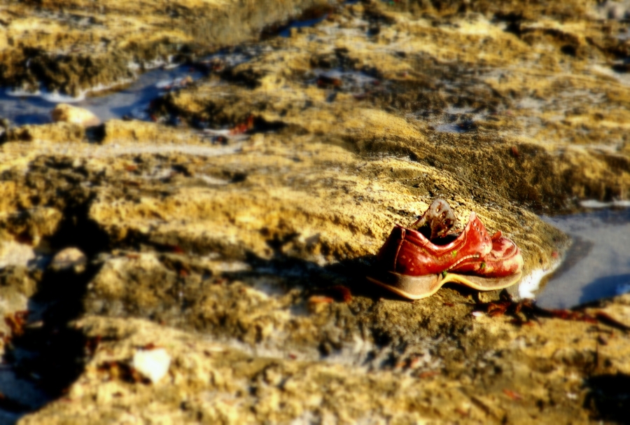 ein einsamer Schuh