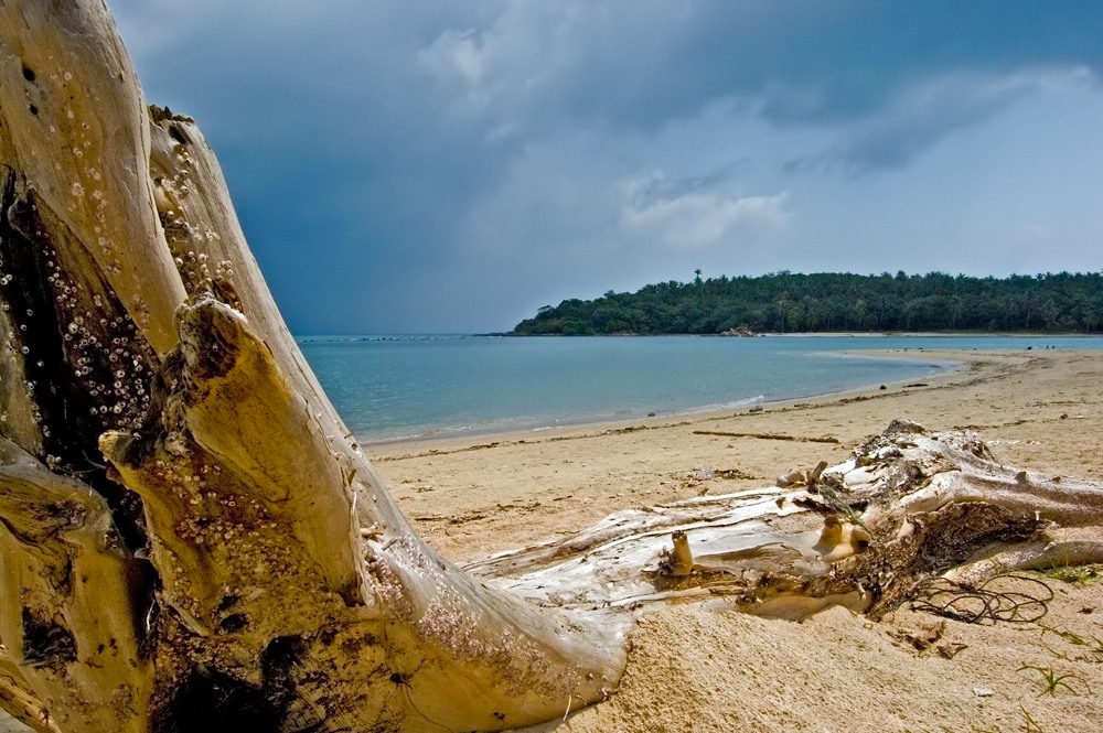 Ein einsamer Strand ...