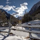 Ein eiskalter schöner Wintertag in den Dolomiten