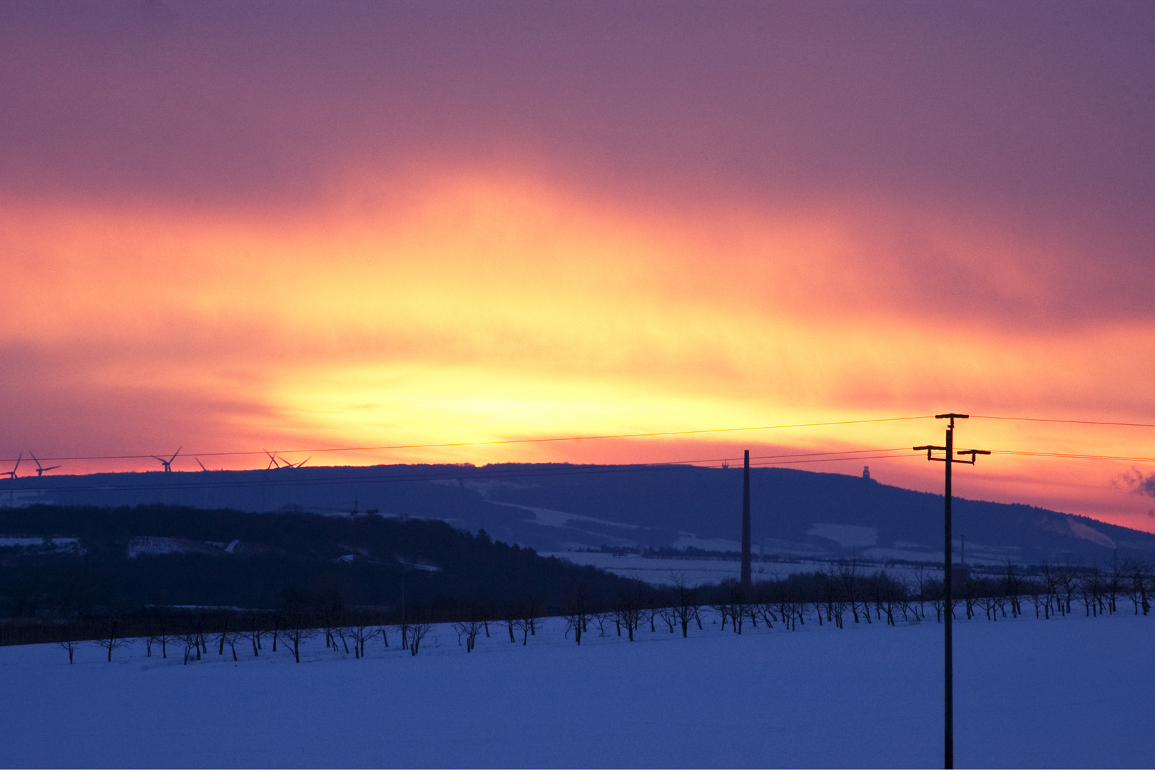 Ein eiskalter Sonnenaufgang...