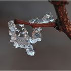 Ein Eiskristal in einer anderen Form