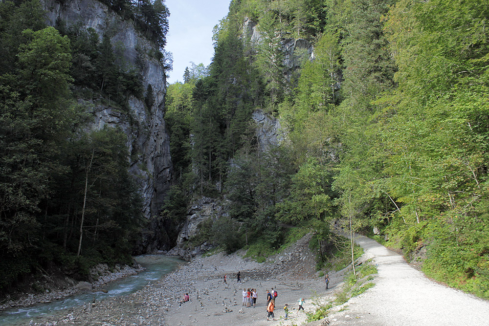 Ein Ende der Klamm