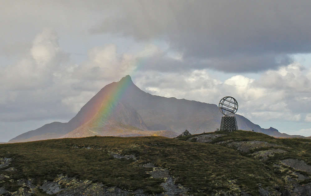 Ein Ende des Regenbogens