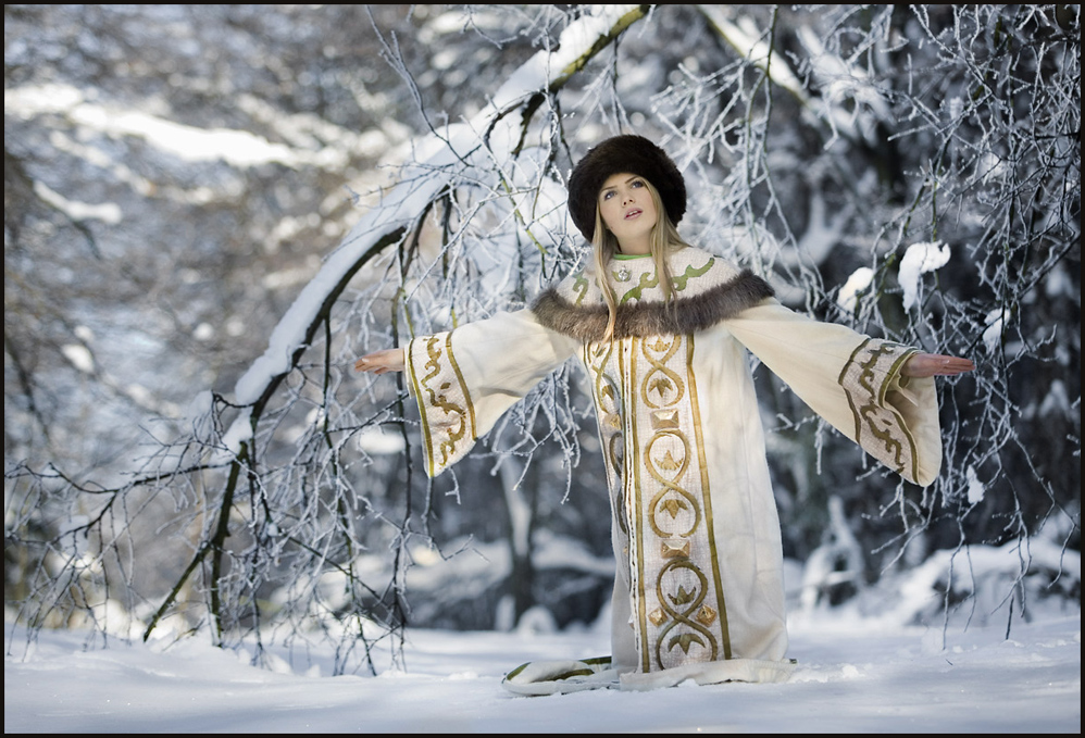 Ein Engel im Schnee