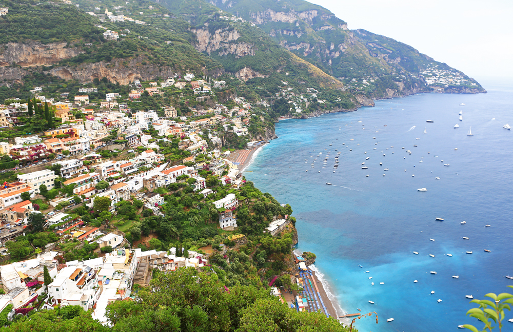 Ein erster Blick auf Positano