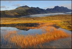 ein eye catcher vor dem gletscher