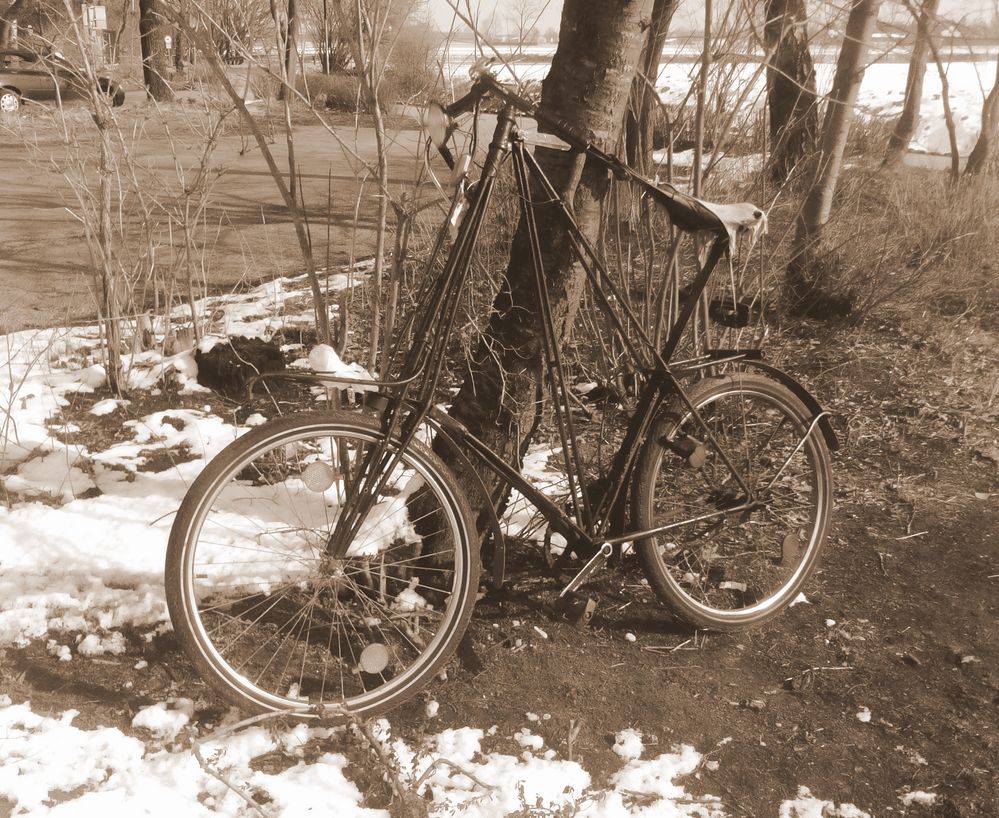 Ein Fahrrad